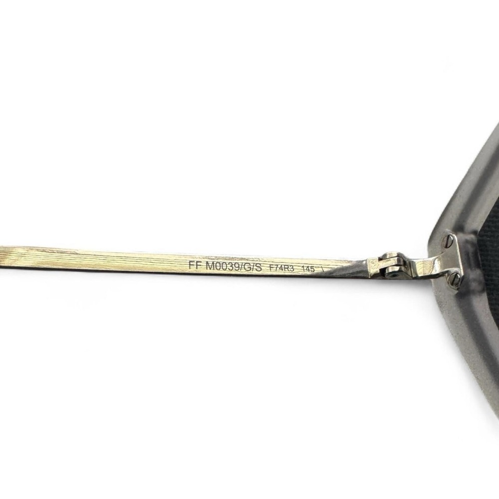Fendi FF Fabulous Shield Sunglasses M0039/G/S Oversized Yellow Green Pink - Picture 6 of 7